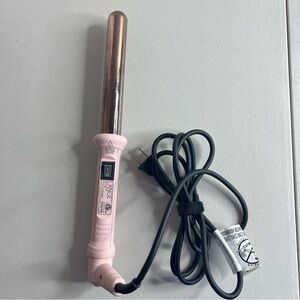 L'ANGE Titanium Hair Curling Wand HT015B 25 mm Lange Iron 45 Watt Pink